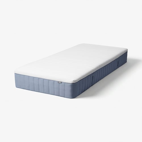 VITMÅSEN Pocket sprung mattress, with latex extra firm/light blue, 90x190 cm