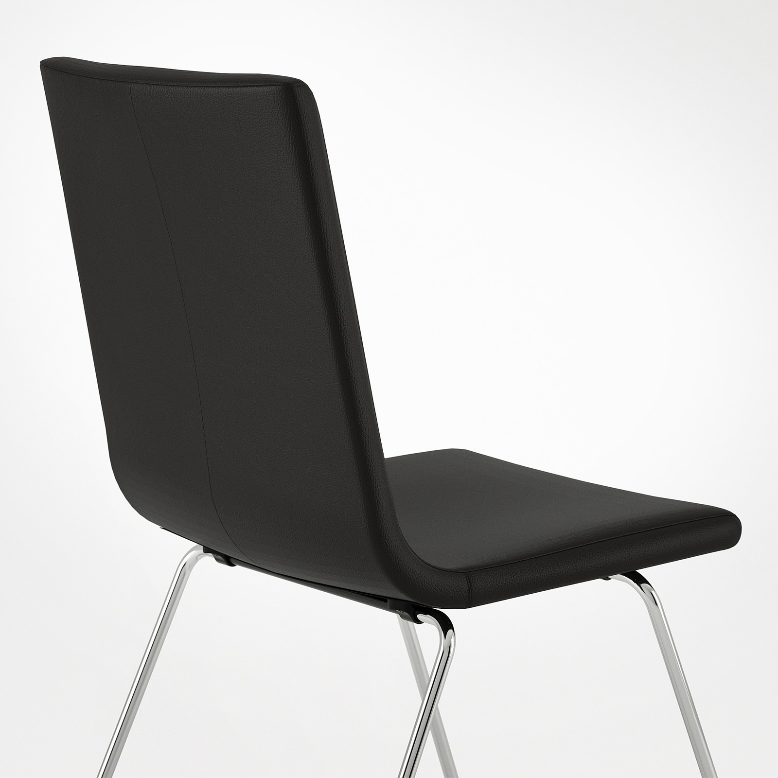 VOLFGANG Chair, chromeplated/Bomstad black IKEA
