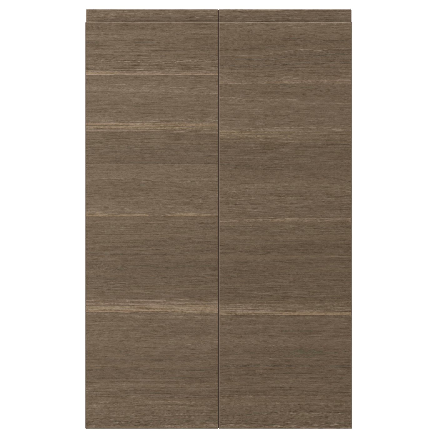 Voxtorp 2 P Door F Corner Base Cabinet Set Right Hand Walnut Effect Ikea