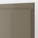 VOXTORP Drawer front, high-gloss dark grey-brown, 40x10 cm