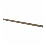 VOXTORP Plinth, high-gloss dark grey-brown, 220x8 cm