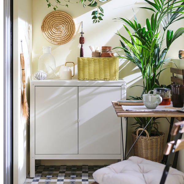 DJURTRÄNARE Košara, svetlo rumena, 25x35x19 cm