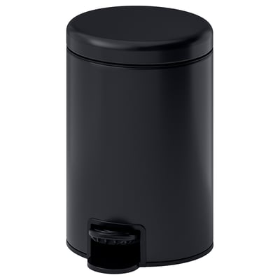GANSJÖN Koš za odpadke, črna, 3 l