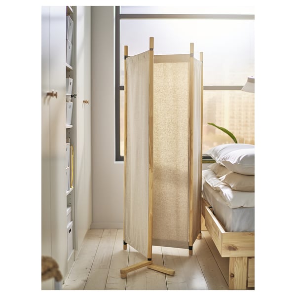 GLAMBERGET Sobna pregrada, bor/Katorp bež, 150x150 cm