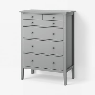 GULLABERG Predalnik s 6 predali, siva, 89x48x122 cm