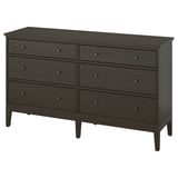 Črna komoda ikea IDANÄS s 6 predali.