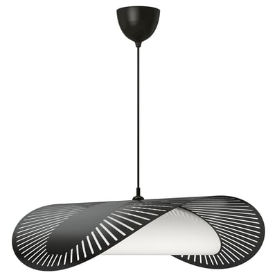 KVÄLLSDOPP / HAVSDJUP Viseča svetilka, črna, 72 cm