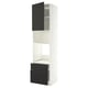 METOD / MAXIMERA Visoka omara za vgrad gspd aparate, bela/Nickebo mat antracitna, 60x60x240 cm