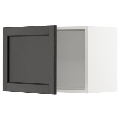 Kuhinjska omara METOD, črna, lesena, kvadratna, tradicionalnega dizajna.