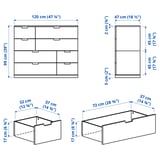 Slika z meritvami za izdelek: NORDLI.