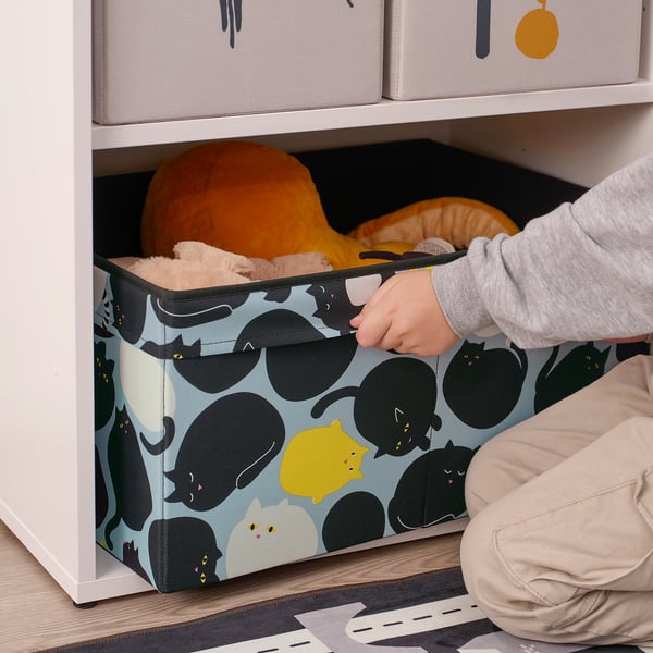 SKÅJARE Organizator, črna/modra, 53x37x26 cm