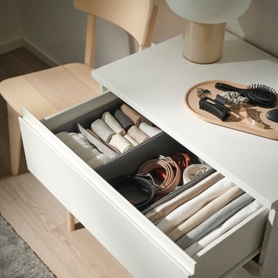 SKUBB Organizator, 3 kosi, temno siva, 20x38x12 cm