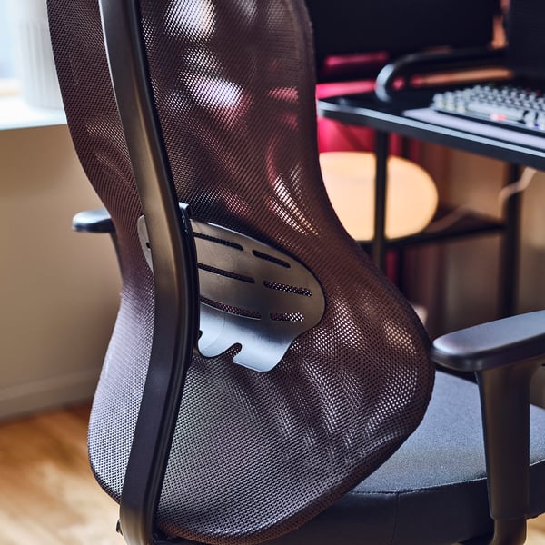 UTKLASSNING Gaming stol, Gräsnäs antracit/črna