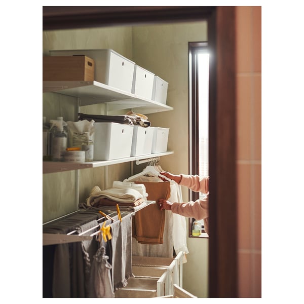 BOAXEL Kombinácia na pranie, biela, 227x40x101 cm