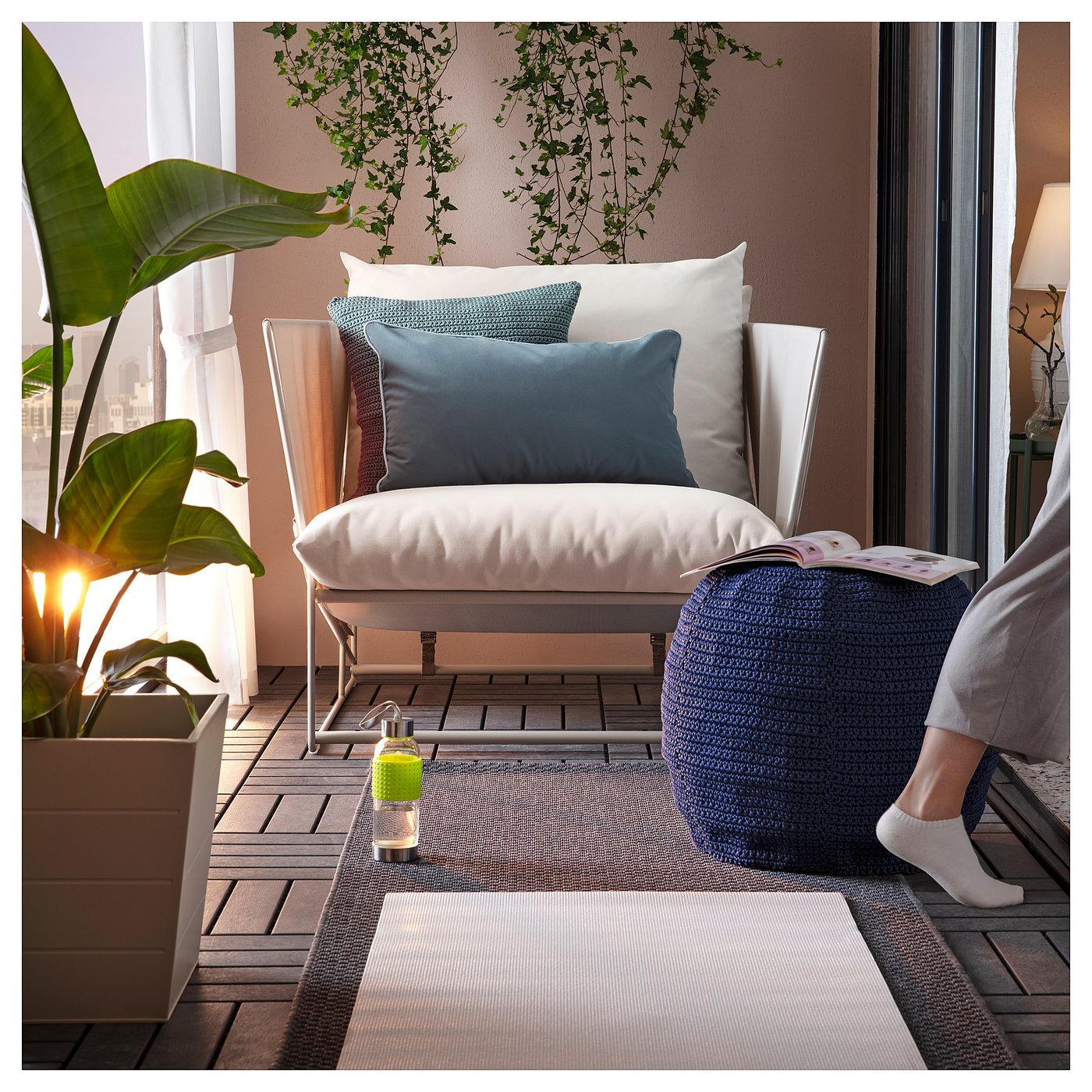 Havsten Kreslo Vonkajsie Vnutorne Bezova Ikea