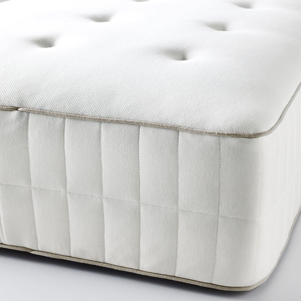 HOKKÅSEN matrac s kapsulovými pružinami stredne tvrdý/biela 200 cm 90 cm 31 cm