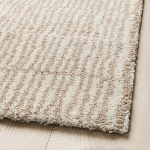 Lindelse Koberec Vysoky Vlas Prirodna Bezova 170x240 Cm Ikea