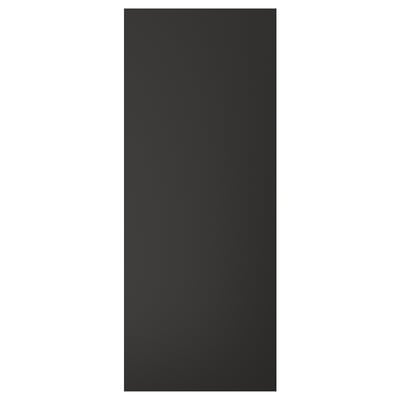 Čierny obdĺžnikový predný panel NICKEBO vyrobený z recyklovaného dreva a plastu s elegantným, minimalistickým dizajnom.