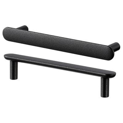 Dve čierne rukoväte NYDALA, elegantné a valcovité, s moderným minimalistickým dizajnom.
