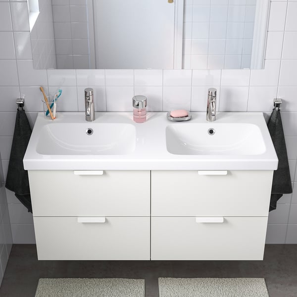 Odensvik Dvojite Umyvadlo 123x49x6 Cm Ikea