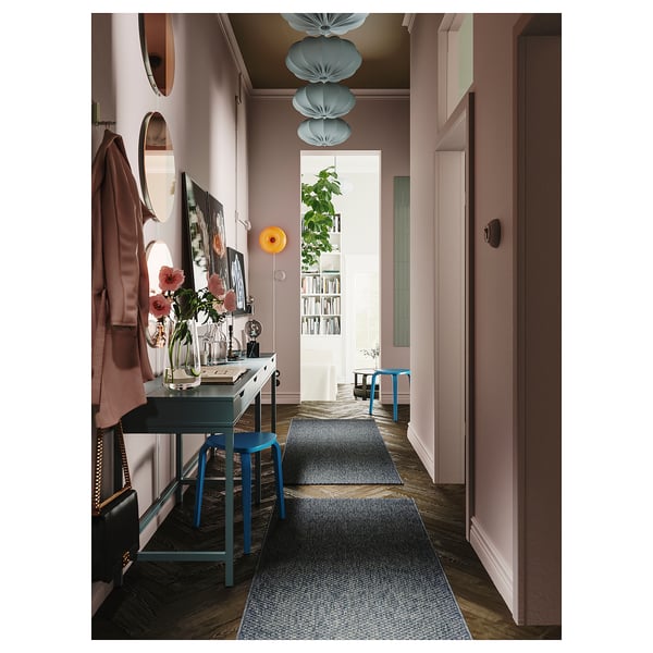 REGNSKUR Tienidlo na závesnú lampu, ovál tyrkysová, 52 cm