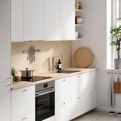 SIBBARP Nástenný panel na mieru, vzor svetl jaseňa/laminát, 1 m²x1.3 cm