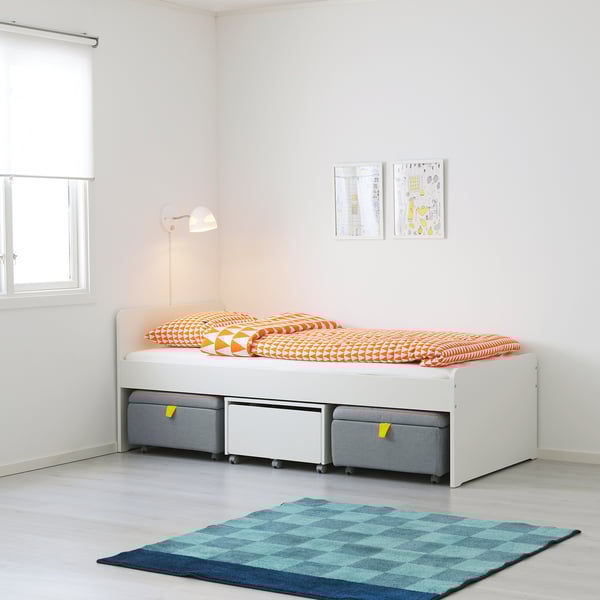 Slakt Ram Postele S Rostom Biela 90x200 Cm Ikea