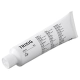 Biela tuba regeneračnej výplne TRIXIG, 150 ml, s čiernym uzáverom, obsahujúca 15 jazykov na etikete.