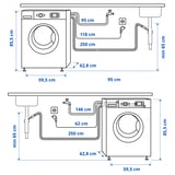 Ilustrácia s rozmermi produktu: UDDARP.