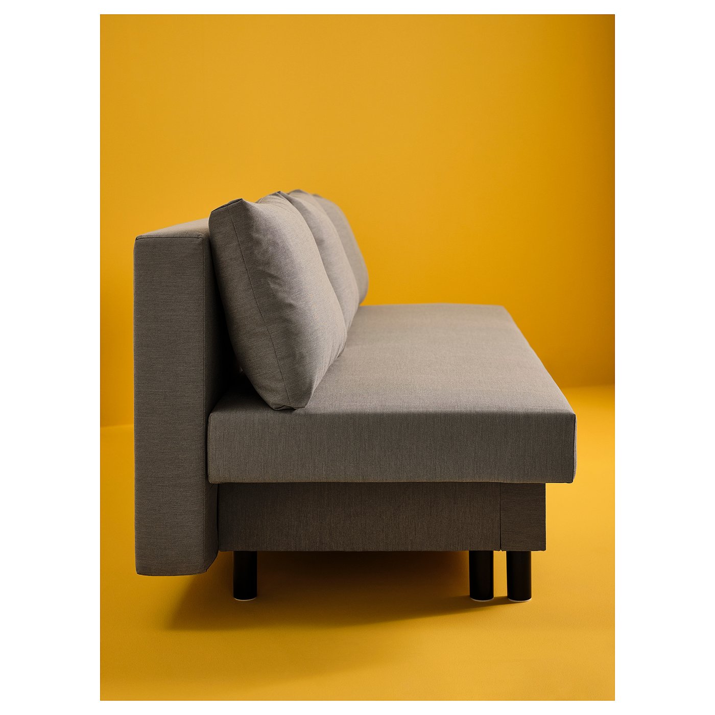 ALVDALEN 3-seat sofa-bed, Knisa grey-beige — picture 6