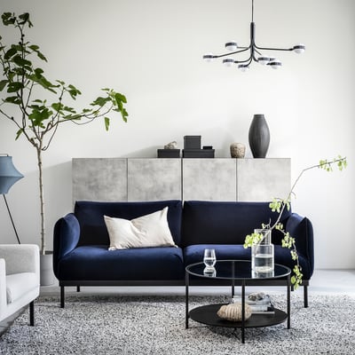 ÄPPLARYD 2-seat sofa, Djuparp dark blue