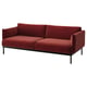 ÄPPLARYD 3-seat sofa, Djuparp red-brown