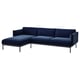 Option: ÄPPLARYD 3-seat sofa with chaise longue, Djuparp dark blue