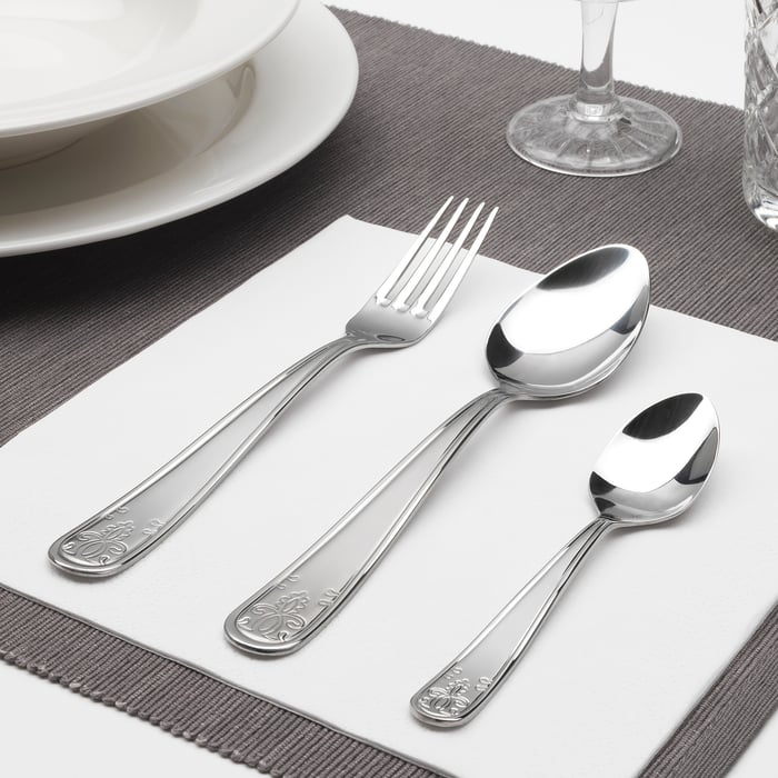 ÄTBART 18piece cutlery set, stainless steel IKEA