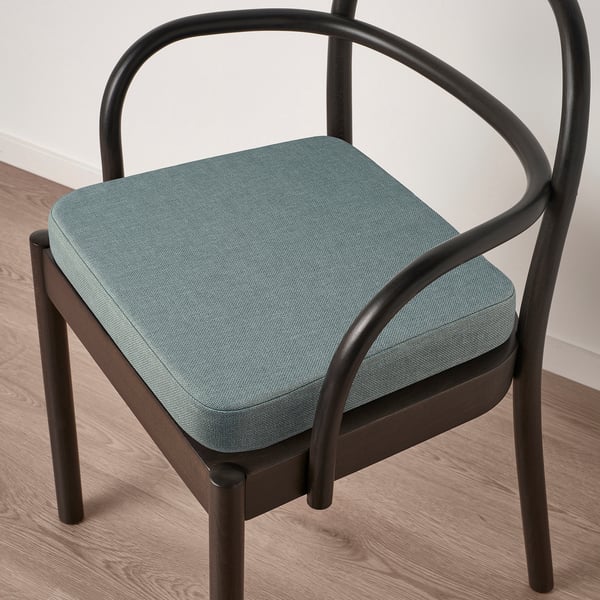 Chair pad with memory foam, non-slip backing, and removable washable cover.
