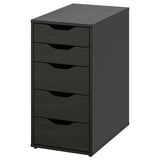 ALEX Drawer unit, black-brown, 36x70 cm