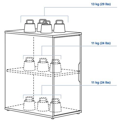 Illustration with measurements for the product: ALEX.