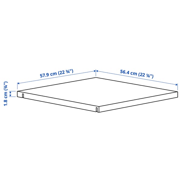 ALTARLIDEN Shelf, white, 60x62 cm