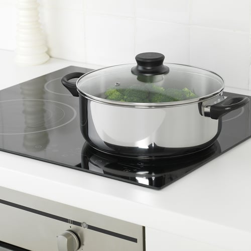 ANNONS Pot for hot pot, glass/stainless steel, 5 l IKEA