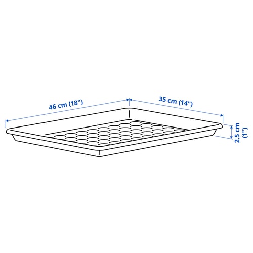 Illustration with measurements for the product: BAGGMUCK.