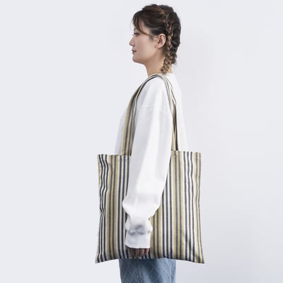 BARRMYNTA Bag, multicolour striped, 40x40 cm