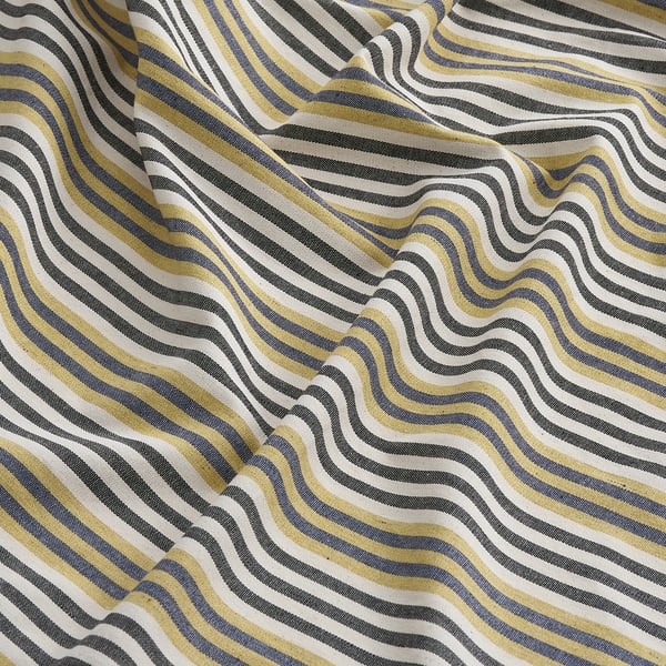 BARRMYNTA Curtains, 1 pair, multicolour/striped with heading tape, 145x250 cm