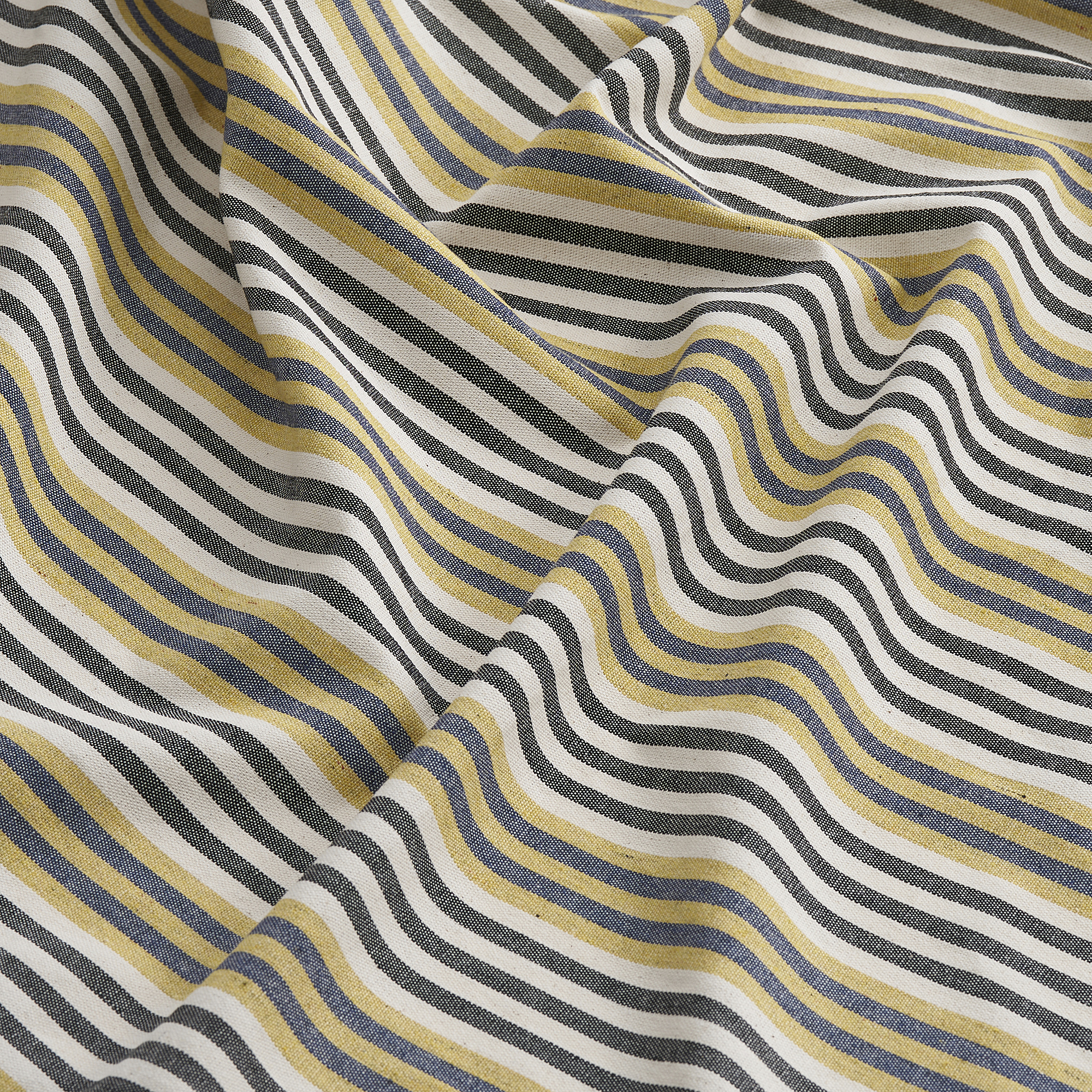 BARRMYNTA Curtains, 1 pair, multicolour/striped with heading tape, 145x250 cm