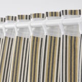 BARRMYNTA Curtains, 1 pair, multicolour/striped with heading tape, 145x250 cm