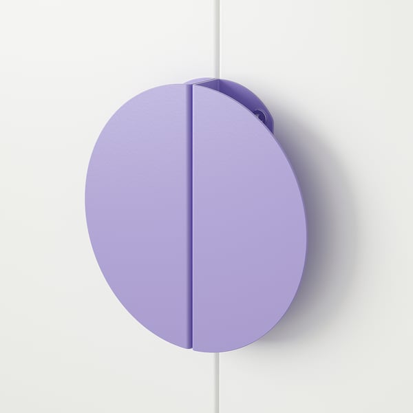 BEGRIPA Handle, lilac/half-round, 130 mm
