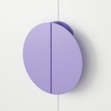 BEGRIPA Handle, lilac/half-round, 130 mm