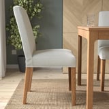 BERGMUND Chair, oak effect/Orrsta light grey