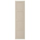 BERGSBO Door with hinges, grey-beige, 50x195 cm