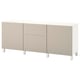 Option: BESTÅ Storage combination with drawers, white Lappviken/Stubbarp/light grey/beige, 180x42x74 cm
