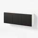 BESTÅ Wall-mounted cabinet combination, white/Hammarsmed anthracite, 180x42x64 cm
